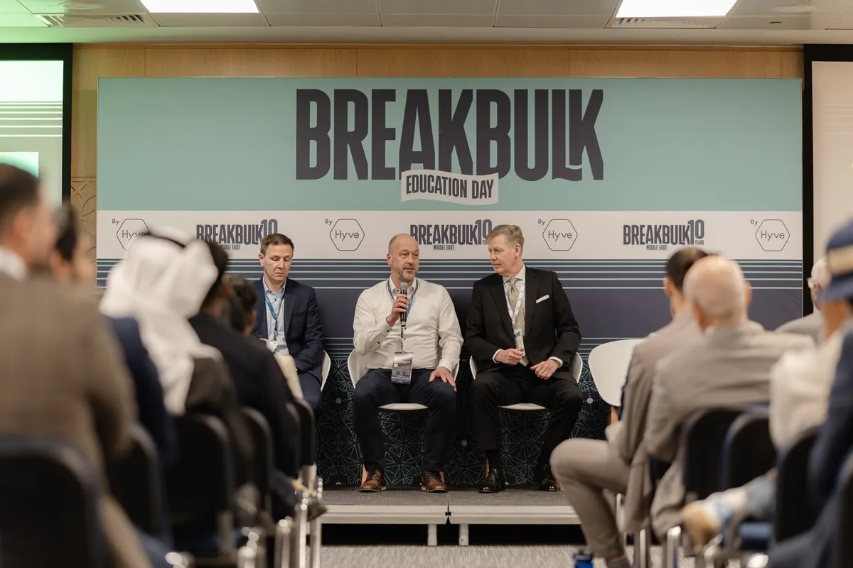 Breakbulk Education Day panel discussing project cargo, logistics and industry insights